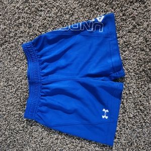 Bright Blue Toddler Boy Under Armor Basketball/Athletic Shorts